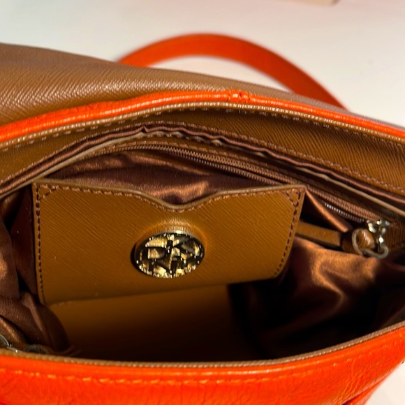 DKNYC (Leather) Shoulder Bag and the Color is a Burnt Orange. - Picture 2 of 4